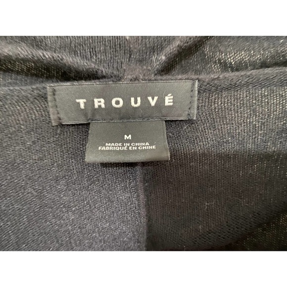 Trouve Black Pullover Cowl Neck Sweater Size M - Picture 3 of 8